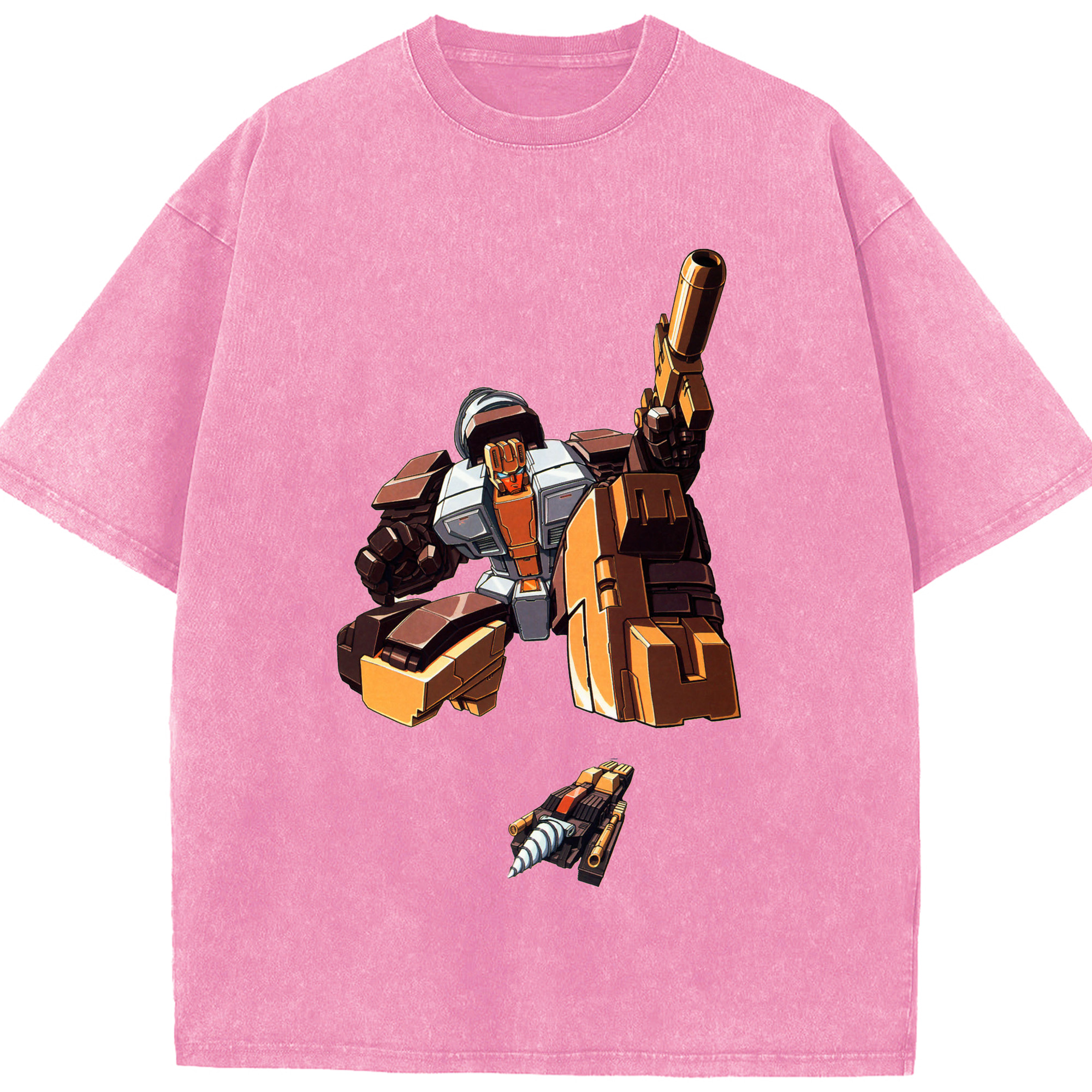 （画像用）  綿100% ヴィンテージ風 半袖Tシャツ（フロントプリント）